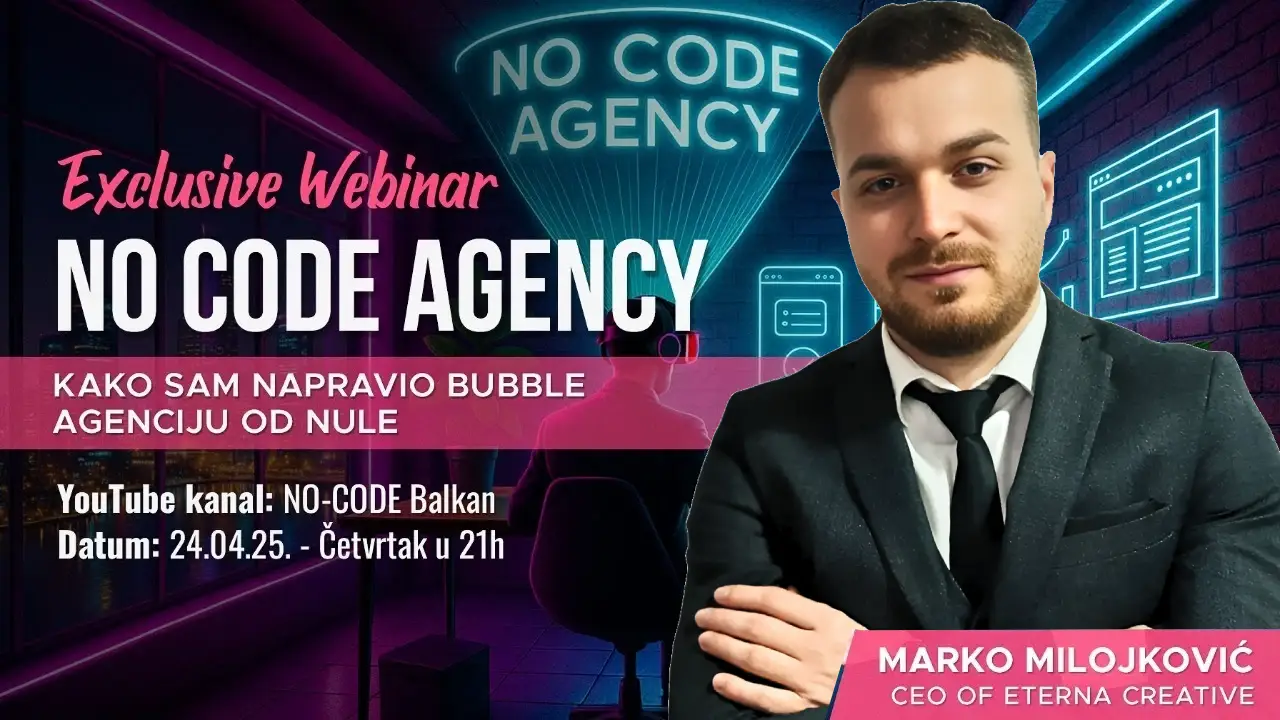 Guest appearance on No-Code Balkan podcast: How I made Bubble.io agency from 0